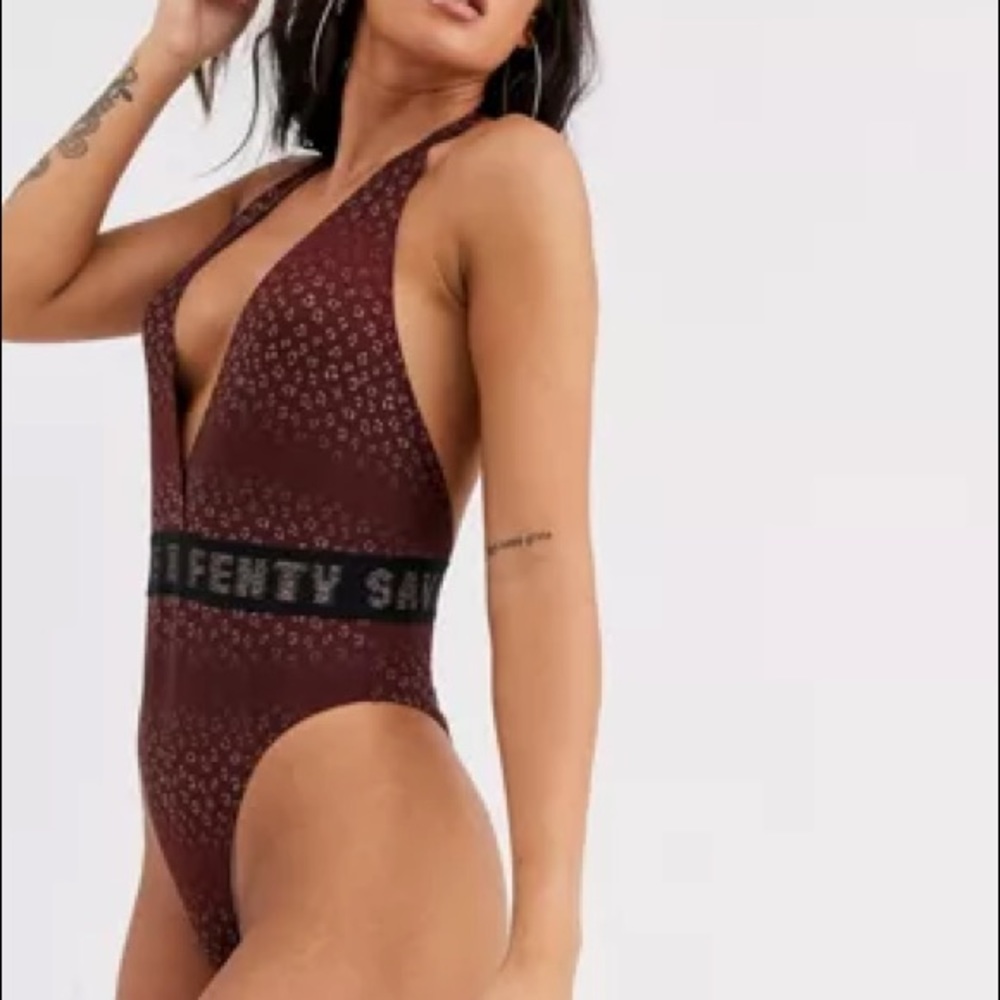 NWT Savage x Fenty Baby Leopard one-piece swimsuit